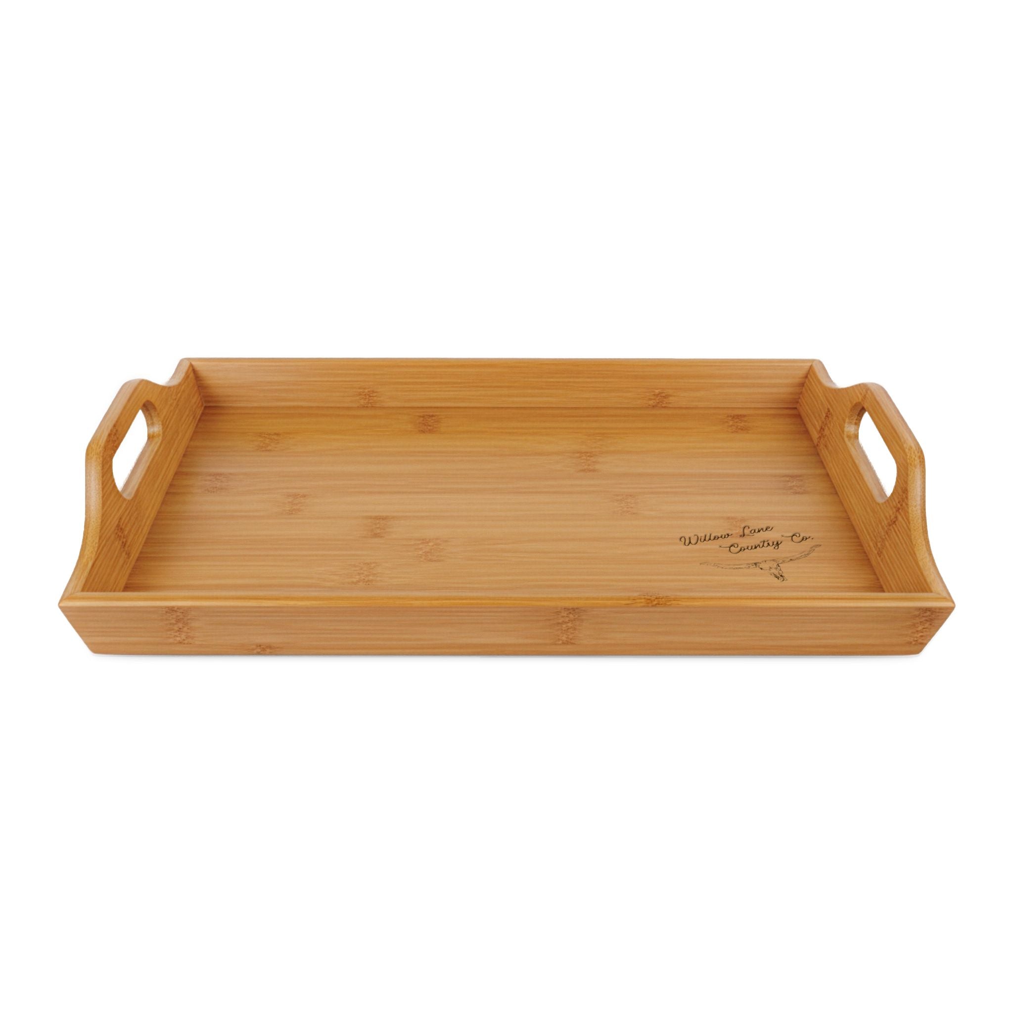 Farmhouse Engraved Bamboo Serving Tray