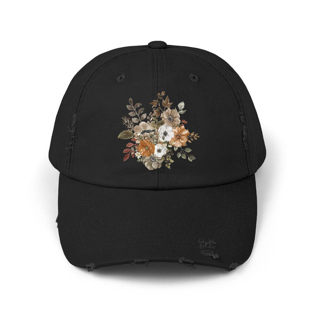 Floral Embroidered Baseball Hat