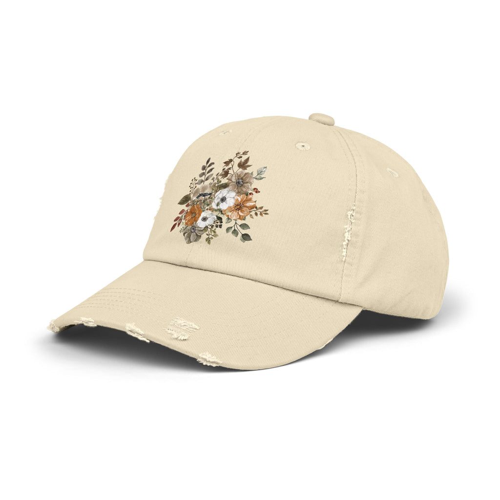 Floral Embroidered Baseball Hat