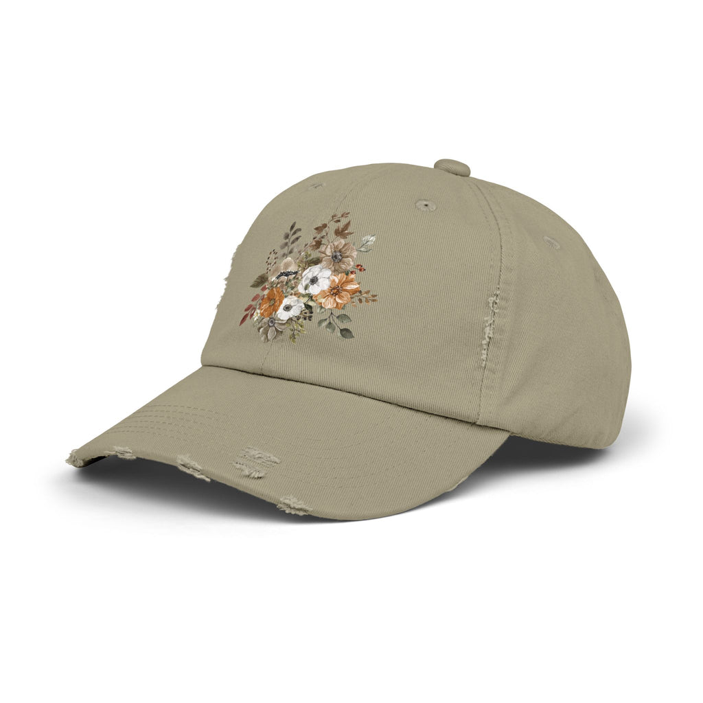Floral Embroidered Baseball Hat