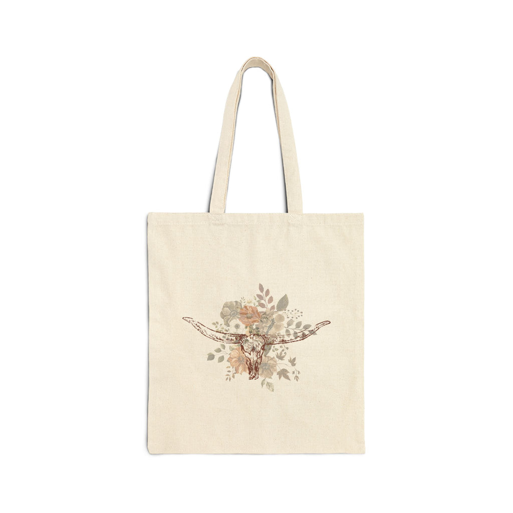 Neutral Western Floral Totebag