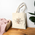 Neutral Western Floral Totebag