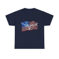 American Flag Longhorn Tee