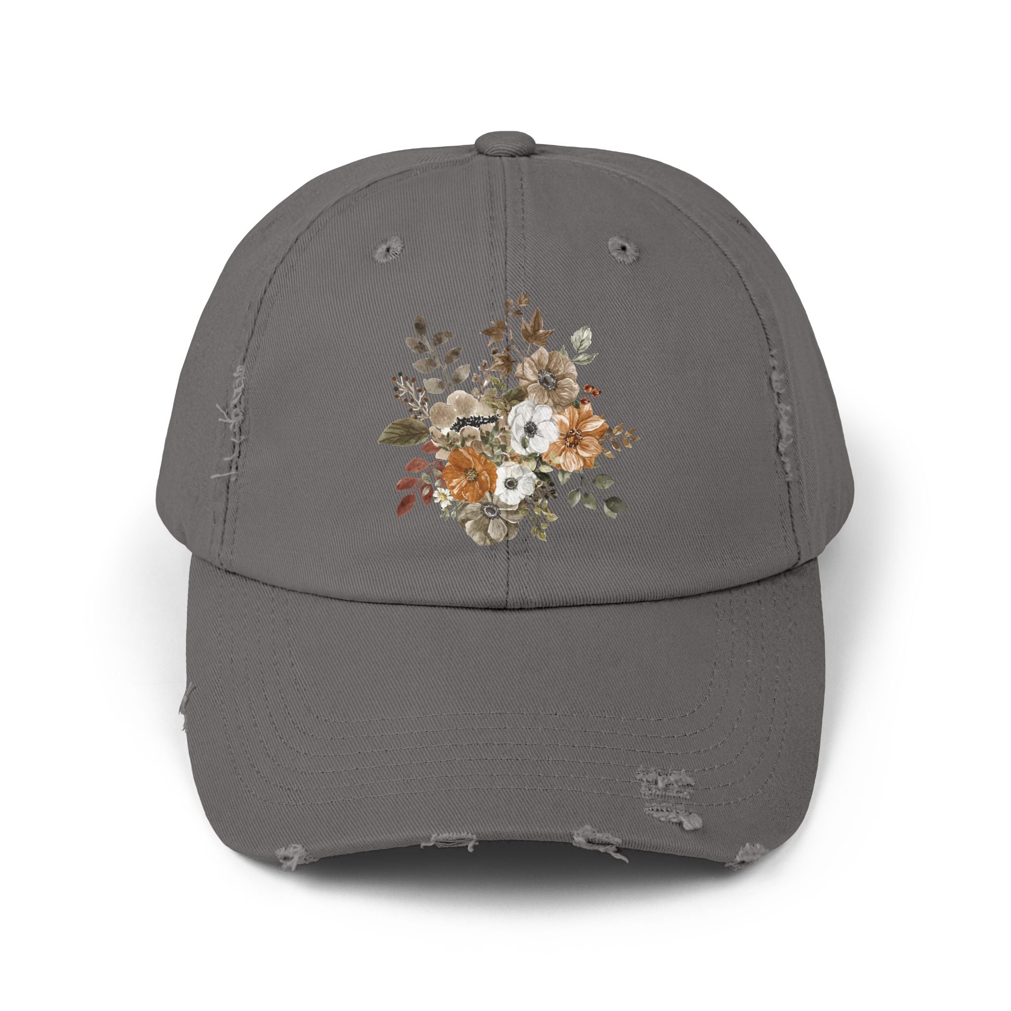 Floral Embroidered Baseball Hat