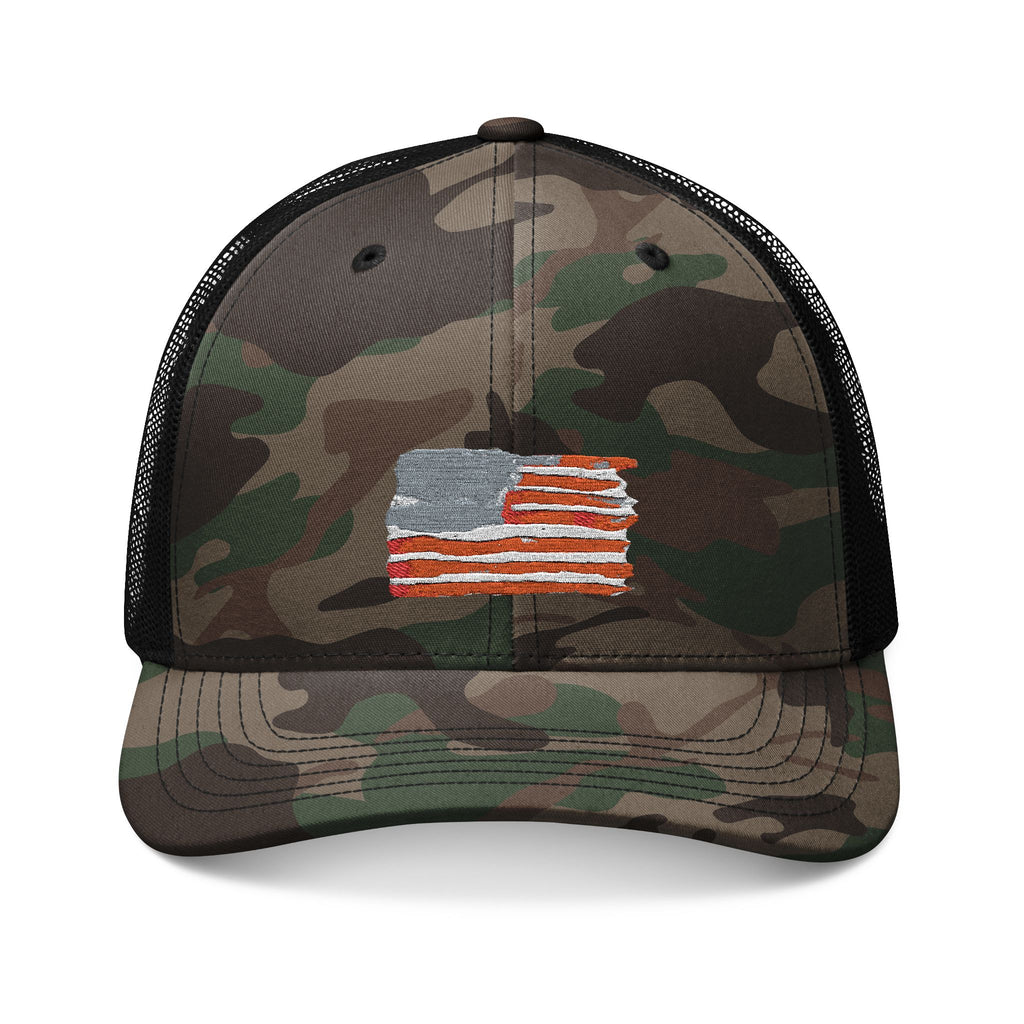 American Flag Trucker Hat