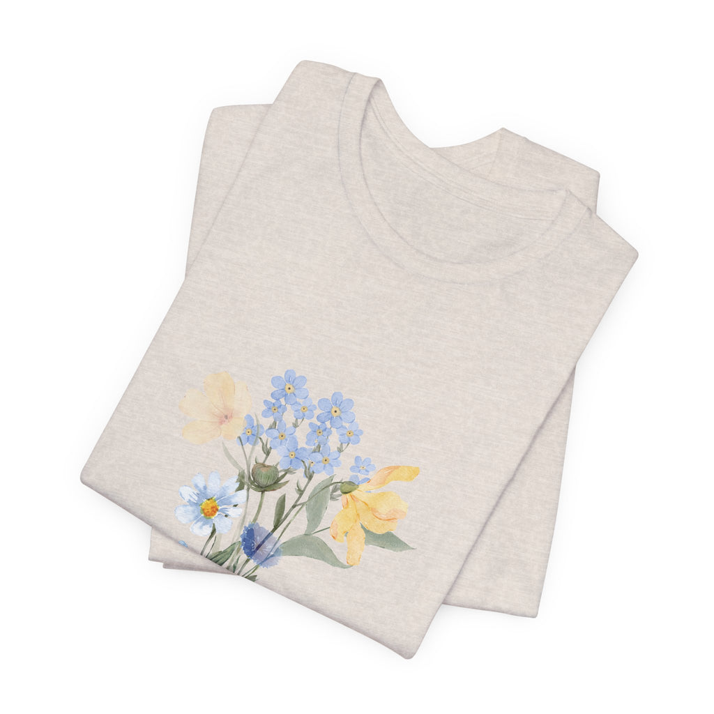 Wildflower Bouquet Tee - Floral Tee - Boho Tee - Women's Tee