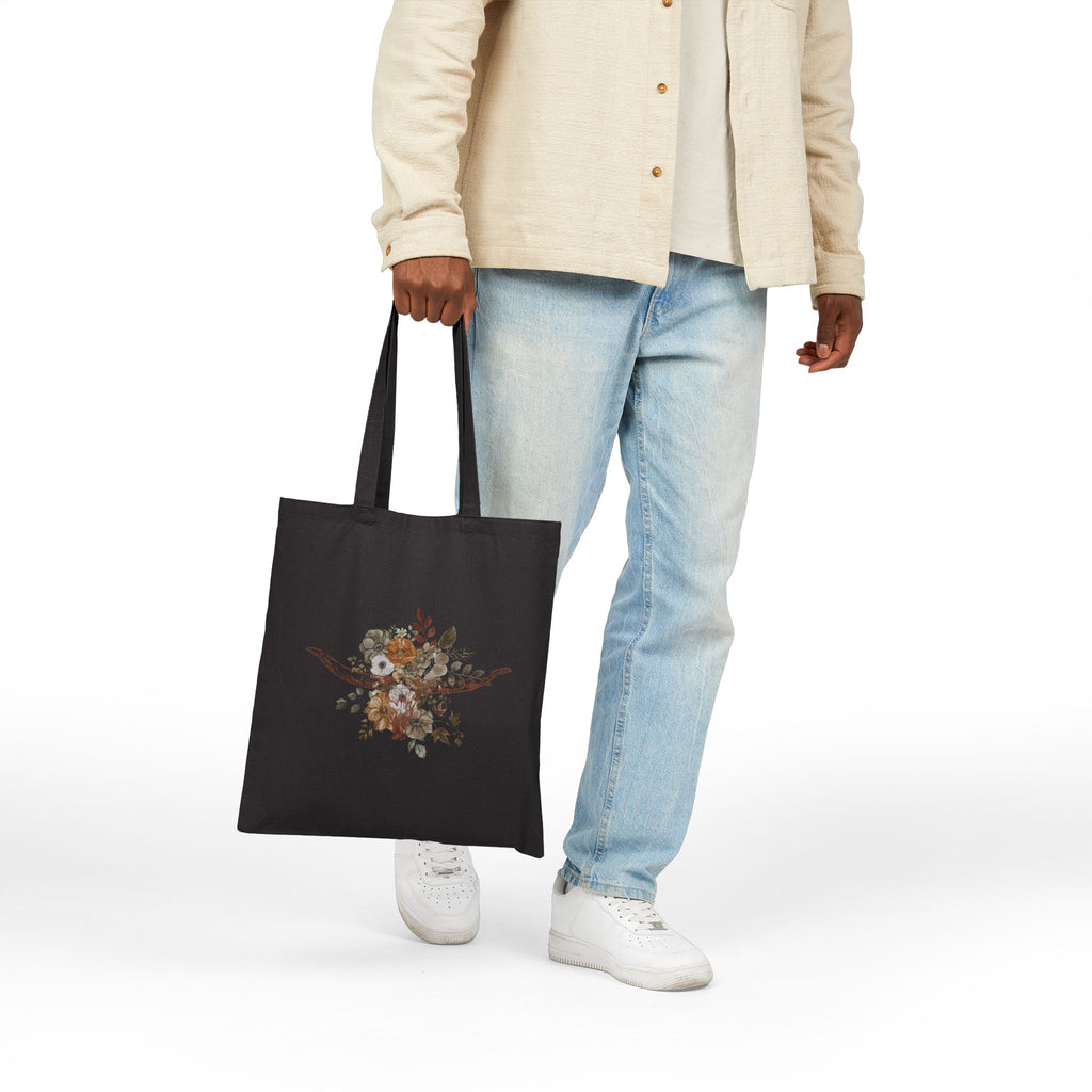 Neutral Western Floral Totebag